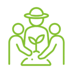 Servicio de Talleres de huerto para escuelas y familias​.