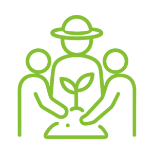 Servicio de Talleres de huerto para escuelas y familias​.